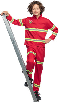 Kostuum Brandweerman Kind Rood Rood - Zalm