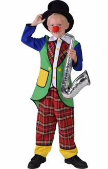 Kostuum clown Pipo jongen Multikleur - Print