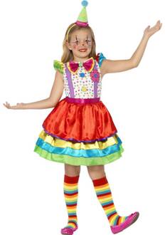 Kostuum clown voor meisjes - 116/128 (4-6 jaar) - Kinderkostuums