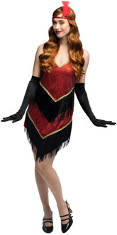 Kostuum Flapper Evelyn Multikleur - Print