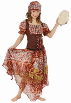 Kostuum Gypsy Girl Multikleur - Print