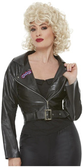 Kostuum Jacket -S- Grease T-Birds Zwart