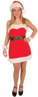 Kostuum kerstvrouw 4-delig