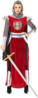 Kostuum Ridder Dames Adeline Multikleur - Print