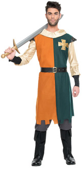 Kostuum Ridder Heren Godfrey Multikleur - Print