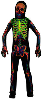 Kostuum Skelet Glow in the Dark Multikleur Kind Multikleur - Print