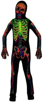 Kostuum Skelet Glow in the Dark Multikleur Kind Multikleur - Print