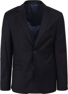 Kostuum Toulon Serge Wol Uni Navy Blauw - 54