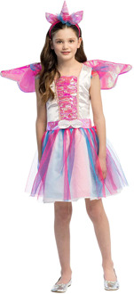 Kostuum Unicorn Girl Multikleur - Print