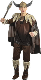 Kostuum Viking Man Odin Bruin - Kastanje