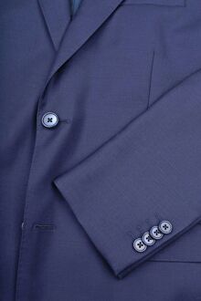 Kostuum Wol Royal Blauw Donkerblauw