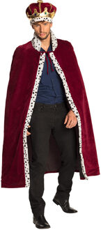 Kostuumset Majesteit Unisex Polyester Rood One-size