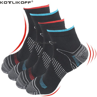 KOTKIKOFF Compression Socks Athletic Medical for Men & Women Ankle Non-slid Socks Cotton Mesh Top Plantar Fasciitis insert Socks