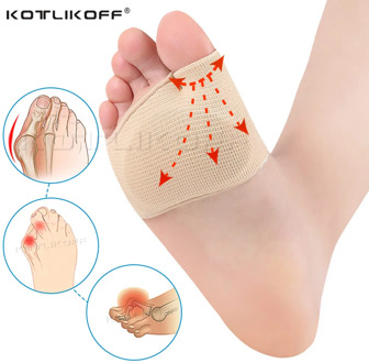 KOTLIKOFF Forefoot Pad For Hallux Valgus Damping of Metatarsal Gel Soles Non-slip Pain Relief Gel Insoles Feet Care Tool Insert
