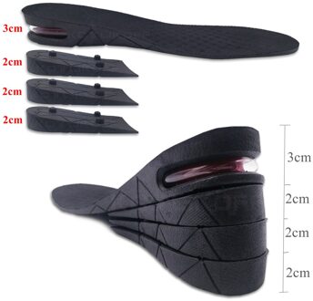 Kotlikoff Hoogte Toename Binnenzool Kussen Lift Inlegzolen Hoogte Lift 3-9Cm Verstelbare Schoen Hak Insert Taller Unisex Voet pads Height 5cm