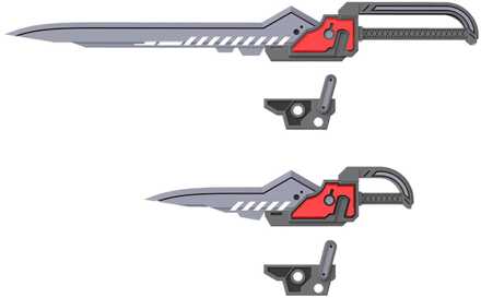 Kotobukiya M.S.G. Model Kit Accessory Set Weapon Unit 51 Customize Blade Set 01