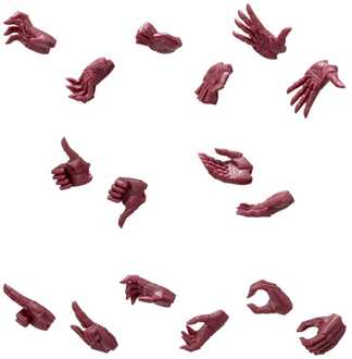 Kotobukiya Megalomaria Unlimited Universe Model Kit Accessory Set Ex Hand Unit Male Type A Red Ver.