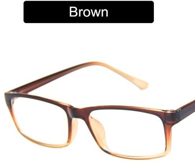 Kottdo Vintage Vierkante Brillen Vrouwen Klassieke Bijziendheid Bril Frames Voor Mannen bruin