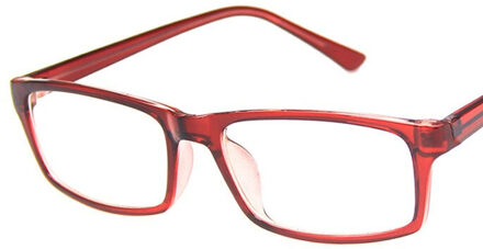 Kottdo Vintage Vierkante Brillen Vrouwen Klassieke Bijziendheid Bril Frames Voor Mannen rood