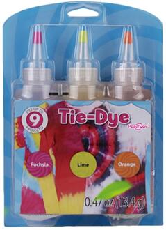 Koud Water Kleurrijke Een Stap Art Craft Permanente Met Pigment Stof Versieren Creatieve Diy Textiel Verf Tie Dye Kit Stof 3stk A