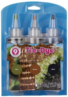 Koud Water Kleurrijke Een Stap Art Craft Permanente Met Pigment Stof Versieren Creatieve Diy Textiel Verf Tie Dye Kit Stof 3stk B