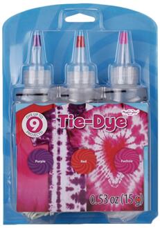 Koud Water Kleurrijke Een Stap Art Craft Permanente Met Pigment Stof Versieren Creatieve Diy Textiel Verf Tie Dye Kit Stof 3stk C