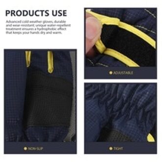 Koud Weer Super Warme Winter Sneeuw Skiën Winddicht Waterdicht Met Lange Manchet Voor Snowboarden Rijden (Blu