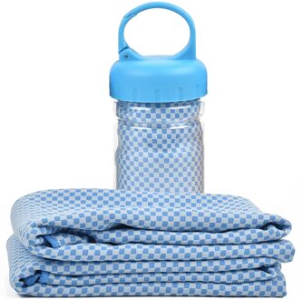 Koude Gevoel Handdoek Anti Ultraviolet, Anti Zonnesteek, Super Absorptie, Bergbeklimmen, Zwemmen En Reizen, multifunctionele Blauw