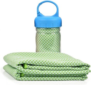 Koude Gevoel Handdoek Anti Ultraviolet, Anti Zonnesteek, Super Absorptie, Bergbeklimmen, Zwemmen En Reizen, multifunctionele groen