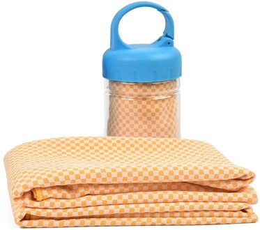 Koude Gevoel Handdoek Anti Ultraviolet, Anti Zonnesteek, Super Absorptie, Bergbeklimmen, Zwemmen En Reizen, multifunctionele Oranje
