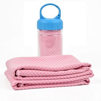 Koude Gevoel Handdoek Anti Ultraviolet, Anti Zonnesteek, Super Absorptie, Bergbeklimmen, Zwemmen En Reizen, multifunctionele Roze