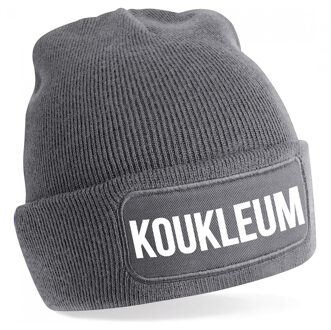 Koukleum muts unisex one size - grijs One size