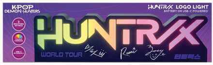 KPop Demon Hunters Lamp Huntr/x Logo