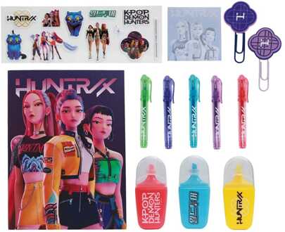 KPop Demon Hunters Stationery Set 10-Pack Huntr/x