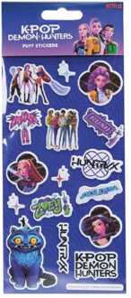 KPop Demon Hunters Sticker Set Puff