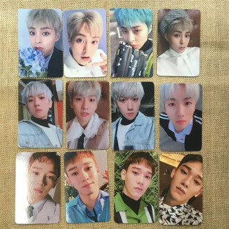 Kpop EXO CBX Blooming Days Paper Photo Cards Baekhyun Chen Self Made Autograph Photocard Poster