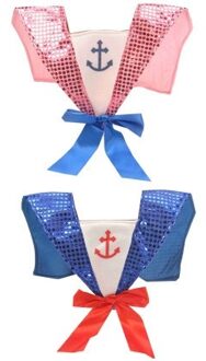 Kraag Sailor met pailletten Multikleur - Print