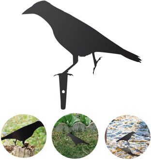 Kraai Standbeeld Tuin Borden Metalen Vogel Sculptuur Tuin Decoratie Outdoor Kunst Beeldje Tuinieren Home Decor Decoracion Jardin C-1stk