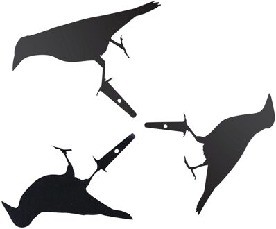 Kraai Standbeeld Tuin Borden Metalen Vogel Sculptuur Tuin Decoratie Outdoor Kunst Beeldje Tuinieren Home Decor Decoracion Jardin D-3stk