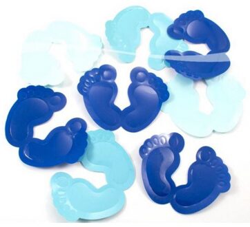 Kraamfeest confetti blauw