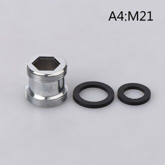 Kraan Adapter M16 M18 M20 M21 M22 M24 Draad Transfer Draad Messing Connector Badkamer Keuken Kraan Uitloop Accessoires A4