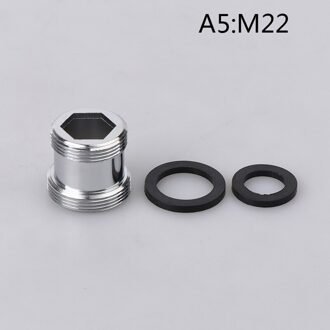 Kraan Adapter M16 M18 M20 M21 M22 M24 Draad Transfer Draad Messing Connector Badkamer Keuken Kraan Uitloop Accessoires A5