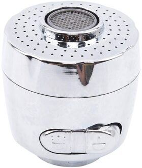 Kraan Beluchter Nozzle Kraan Adapter Kan Aanpassen 360 Draaien Waterbesparende Filter Kraan Keuken Kraan Connector zilver
