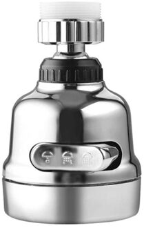 Kraan Boost Drie-Speed Aanpassing Splash-Proof Nozzle Huishoudelijke Kraan Water Douche Waterbesparende Roterende Filter roze