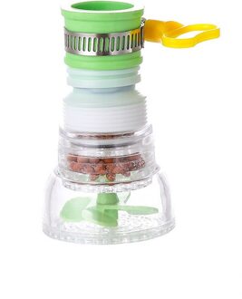 Kraan Roterende Water Dispenser Kan Verlengen Tarwe Rijst Steen Filter Douche Huishouden Keuken Anti-Spatten Filter Waterzuiveraar 3 generation blauw