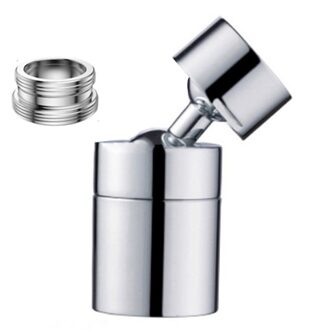 Kraan Sproeier Filter 720/360 Graden Kraan Sproeikop Anti Splash Filter Splash-Proof Tap Nozzle Filter Water Besparen Voor badkamer 24mm 360mate