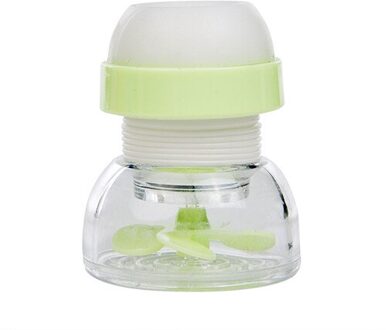 Kraan Water Tap Heads 360 ° Roterende Huishoudelijke Waterzuiveraar Filter Spuit Activated Kraan Nozzle Filter Connector groen