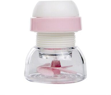Kraan Water Tap Heads 360 ° Roterende Huishoudelijke Waterzuiveraar Filter Spuit Activated Kraan Nozzle Filter Connector roze