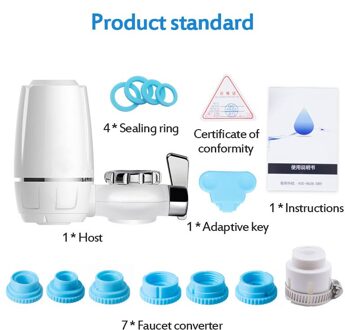 Kraan Waterzuiveraar Schoon Keuken Kraan Wasbare Keramische Percolator Water Filter Filtro Roest Bacteriën Verwijderen Vervanging Filter