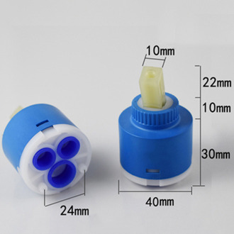 Kraanhandvat Handvat Schotel Wastafel Doucheschakelaar Wijzerplaat Warm en koud water 40 mm Spoelreparatieonderdelen bad- en douchekranen Roze